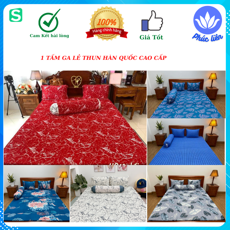 Ga giường ga lẻ thun lạnh Hàn Quốc ( không áo gối, đủ kích thước)