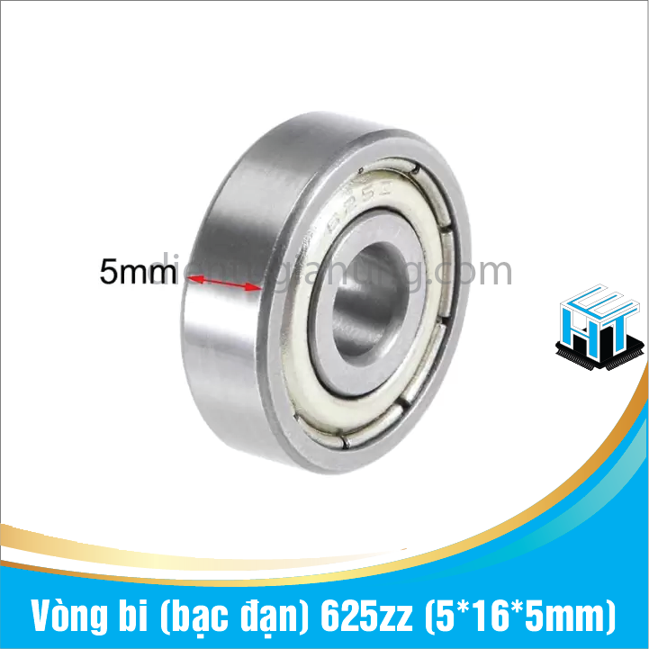 Set 2 cái Vòng bi (bạc đạn) 625zz (5*16*5mm)(2 cái)