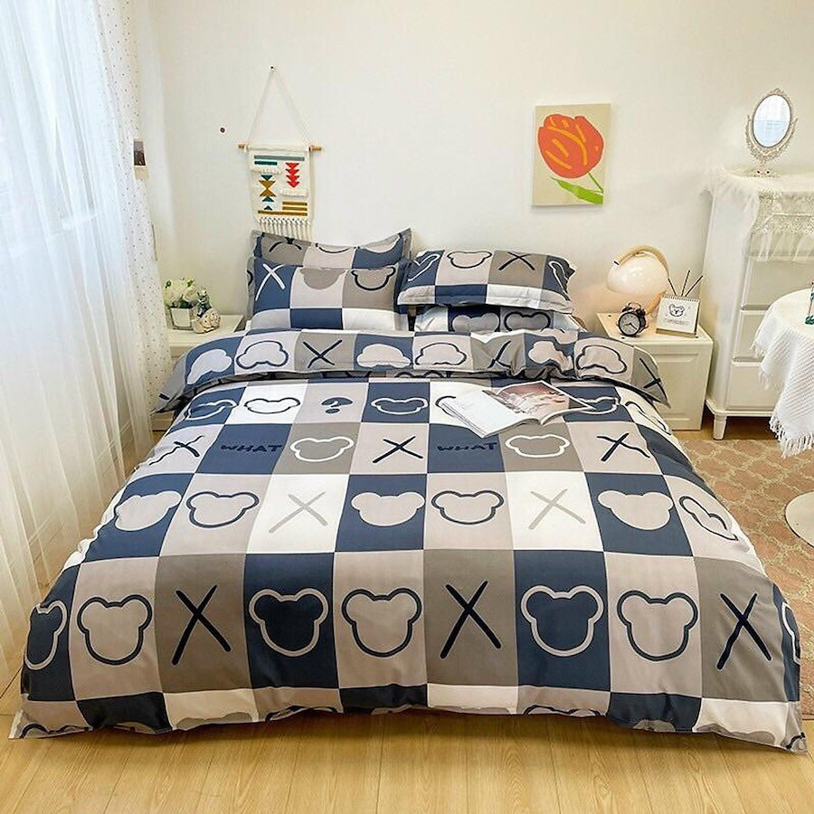 Drap nệm cotton poly | 2 mặt kéo khóa | 1m 1m2 1m4 1m6 1m8 | nệm dưới 10cm | poly-02 | jafuma