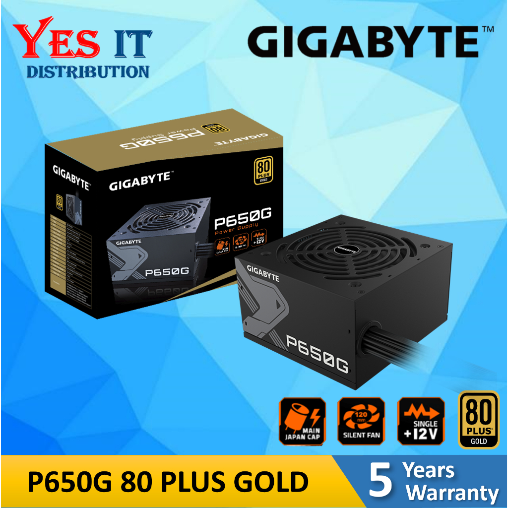 GIGABYTE P650G UD750GM UD850GM 80 PLUS GOLD FULL MODULAR POWER SUPPLY