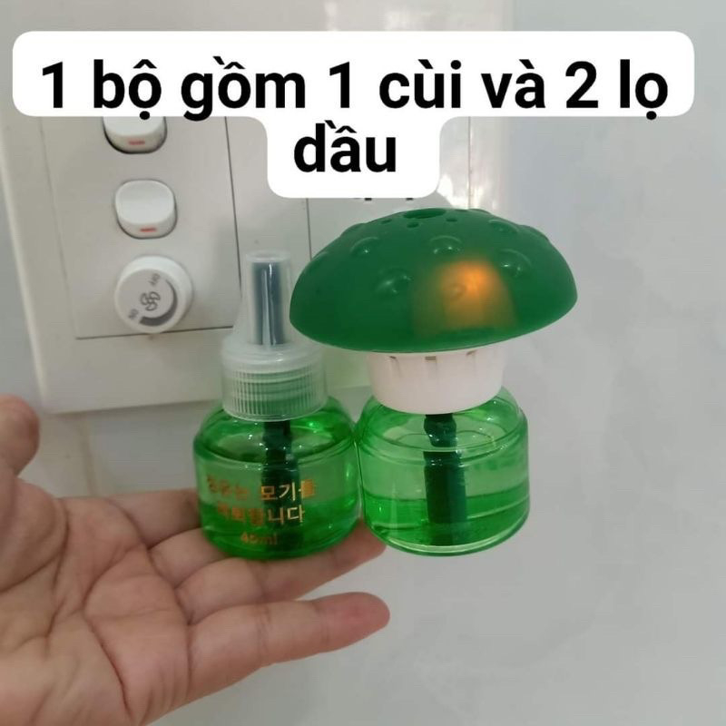 Đèn đuổi muỗi thông minh TAM BẢO AN gồm 1 đèn 2 dầu