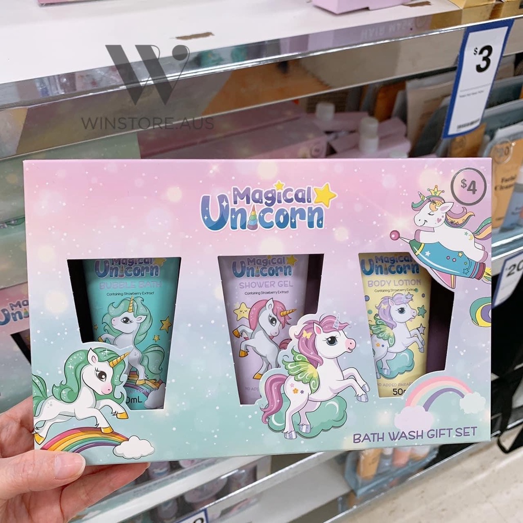 Sữa Tắm Cho Bé Gái 𝐌𝐚𝐠𝐢𝐜𝐚𝐥 𝐔𝐧𝐢𝐜𝐨𝐫𝐧 𝐁𝐚𝐭𝐡 𝐖𝐚𝐬𝐡 𝐆𝐢𝐟𝐭 𝐒𝐞𝐭