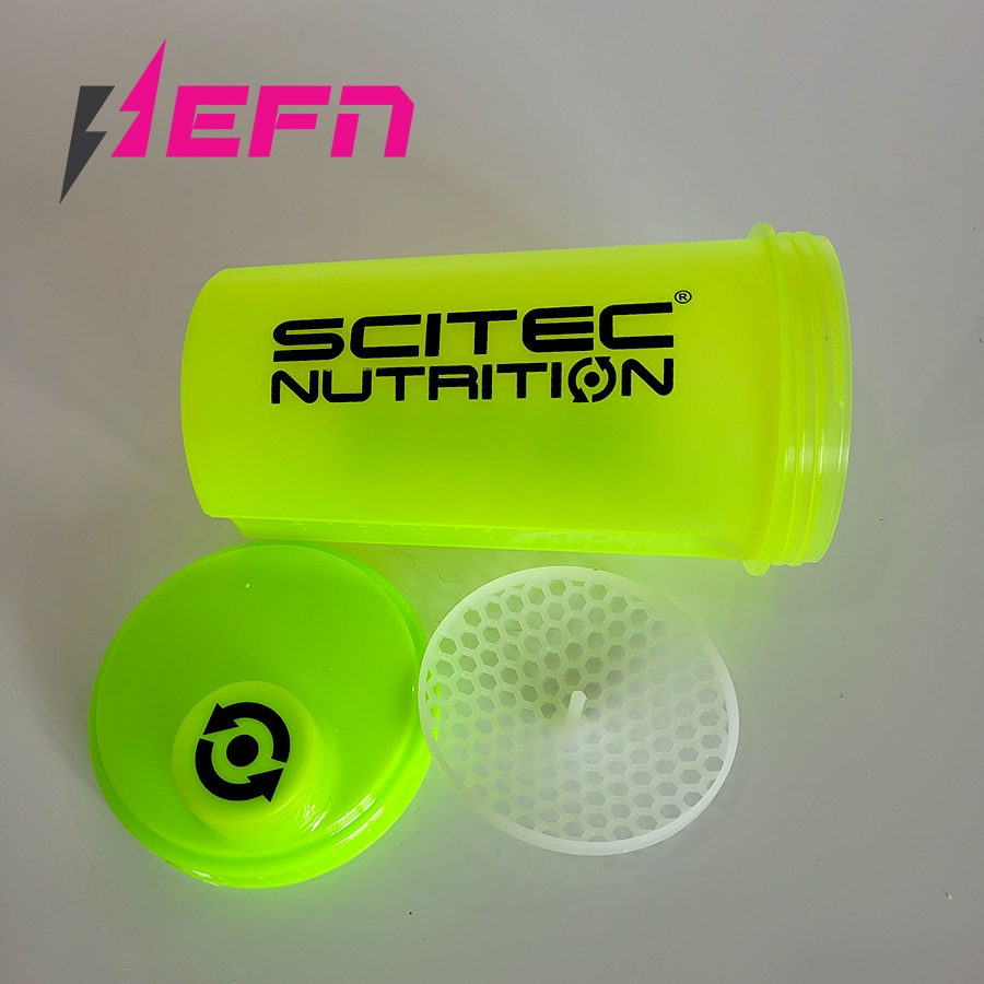 Bình lắc| Shaker Scitec 360 Shaker White Transparent 700 ML