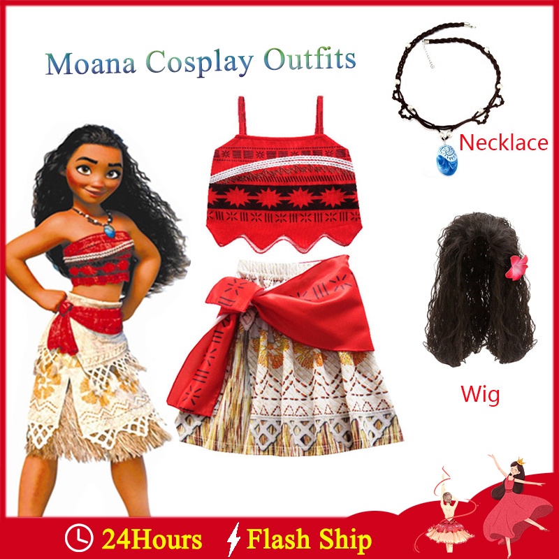 Moana Type Carnival Dress Girl Cosplay Similar to Moana Costume VAIDR06DIR