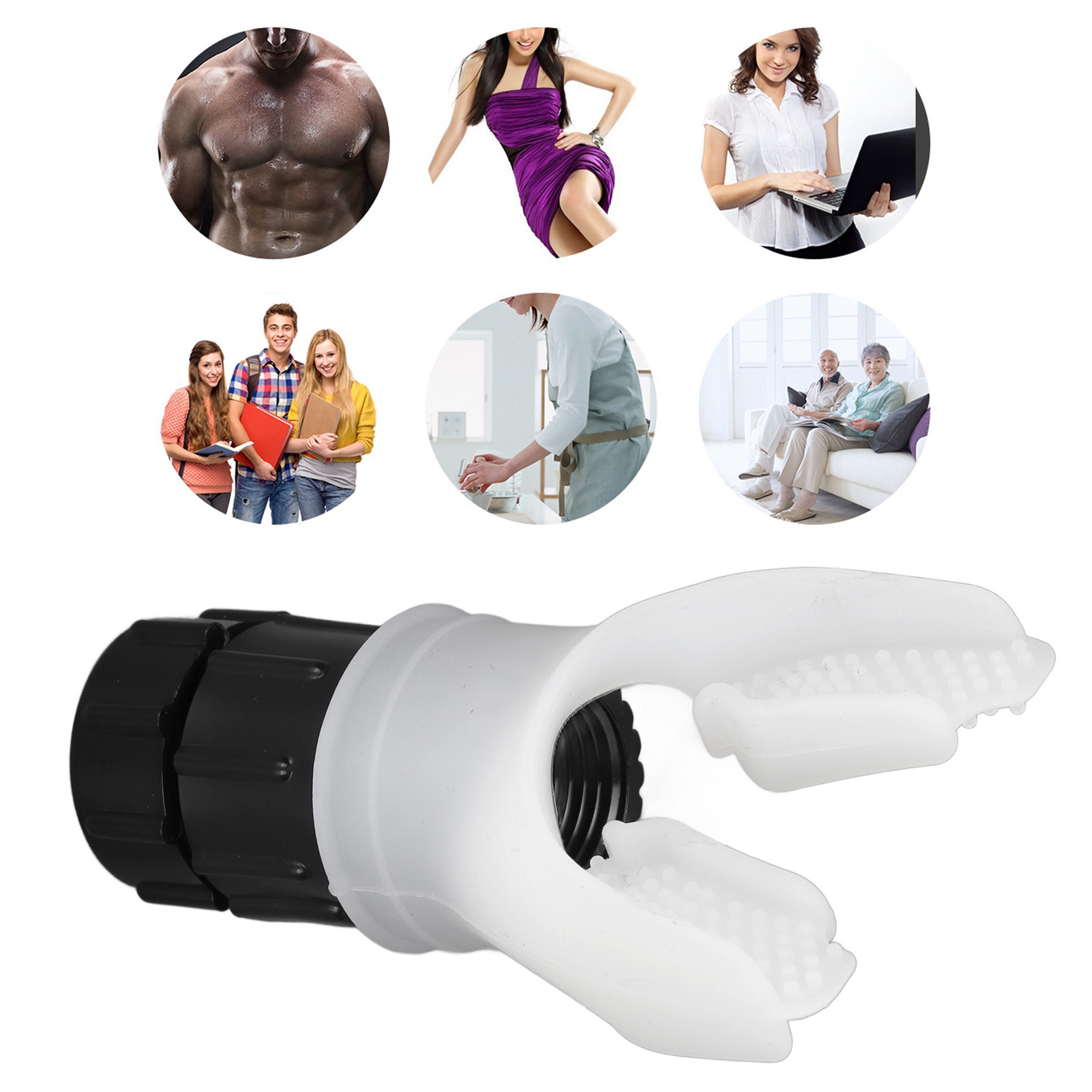 Breathing Exercise Device Adjustable Improve Endurance Highly Effective Fitness Exercise Portable Lung Exerciser Device Professional for Home for Adults
