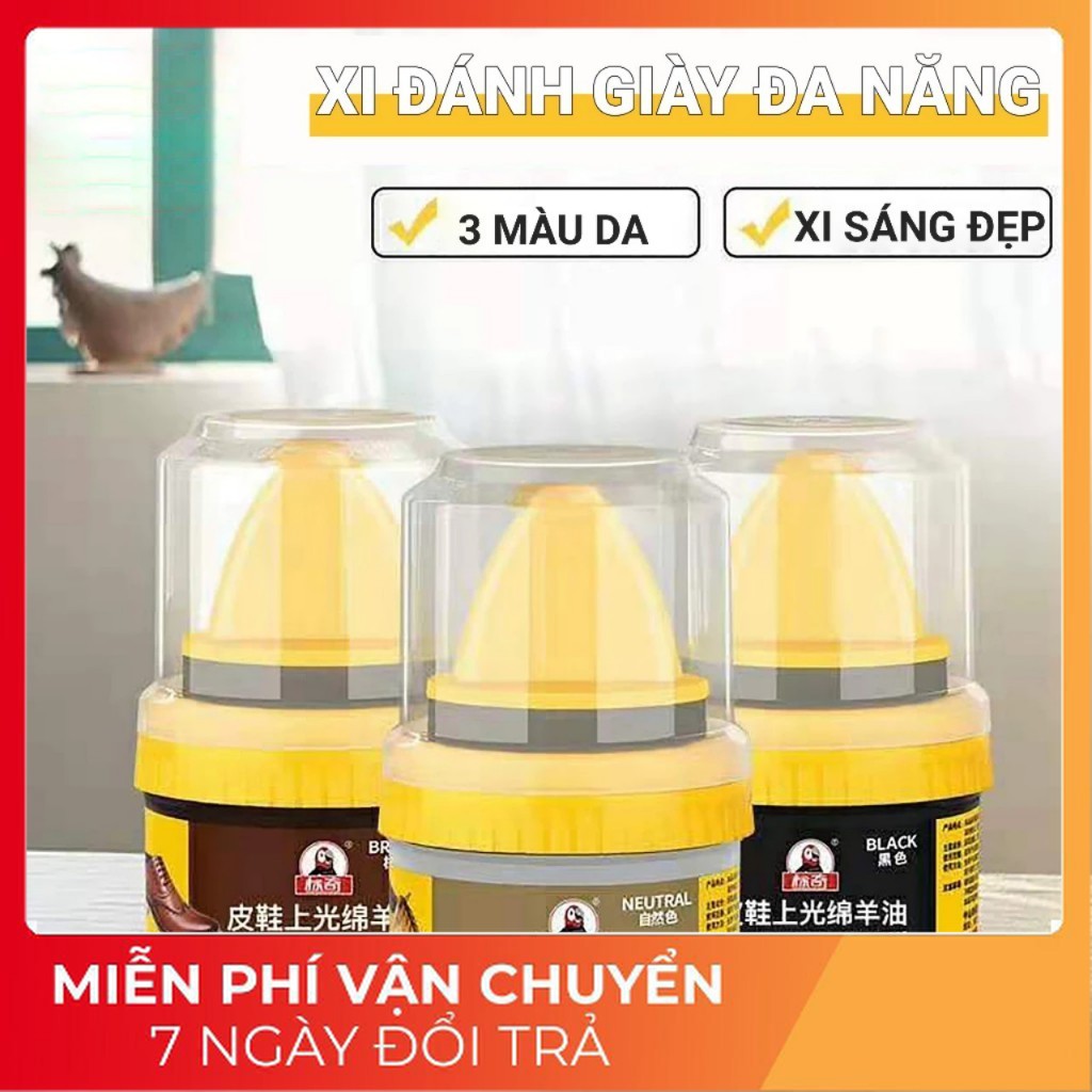 [Xi Giày] Xi Đánh Bóng Giày Da Làm Bóng Nhanh Đồ Da (Phụ Kiện Phú Tỵ)