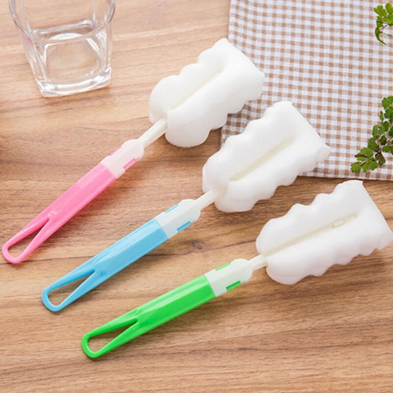 Dụng cụ cọ rửa chai lọ, cốc ly và bình sữa cho bé tay cầm có thể tháo rời