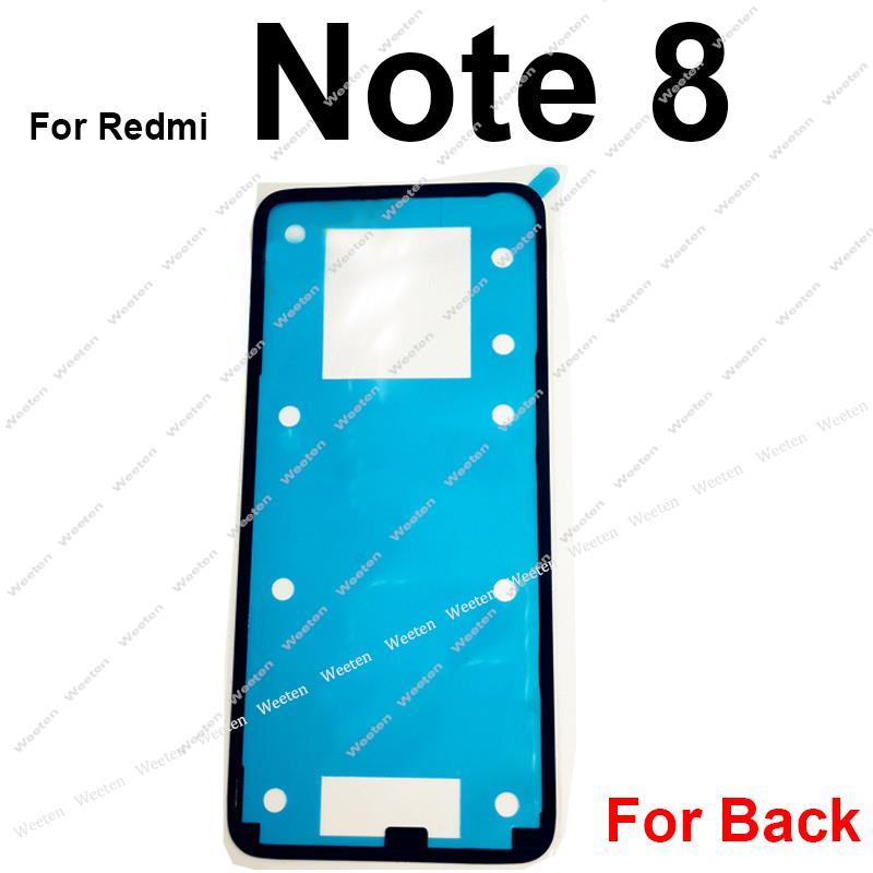 NEW 【7efc9af3】Back Battery Cover Adhesive Sticker For Xiaomi Redmi 10 9 7 Pro 5G Note 9s Note 8T Housing Door Glue Tape Repair Parts. 