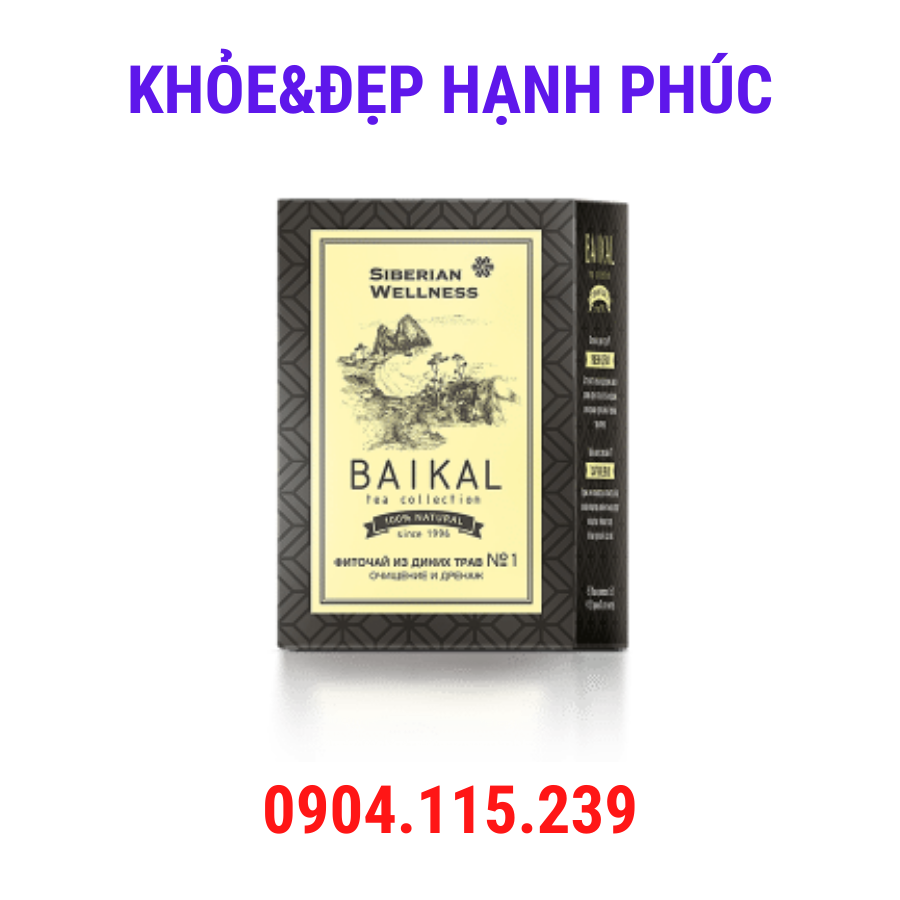 [Trà gan ruột thận N1] Trà thảo mộc Baikal tea collection. Herbal tea N1 - 30 túi