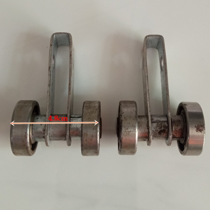 Một đôi - bi treo cỡ vừa để lắp đặt cửa xếp, cửa lùa, cửa đẩy
