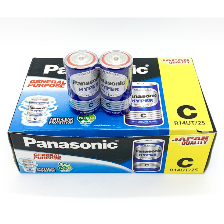 [Chính hãng công ty] 2 Viên Pin Trung ( Cỡ C ) Panasonic 1,5 V