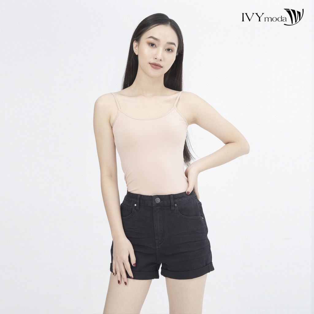 Áo 2 dây nữ vải thun cao cấp thiết kế ivy moda ms 55m3999