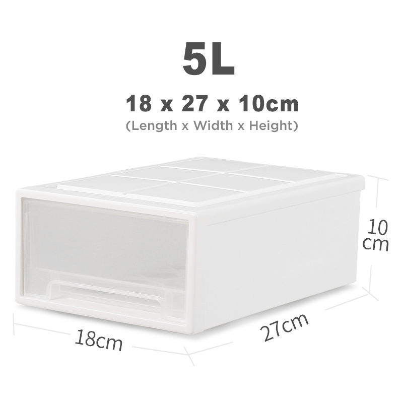 [SG] Stackable Storage Chest Drawers 5/14/18/25/37/53 Litres (L