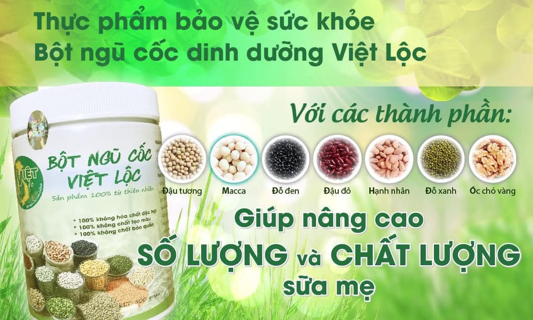 Bột Ngũ Cốc Việt Lộc Hộp 500gr ( Xả Kho )