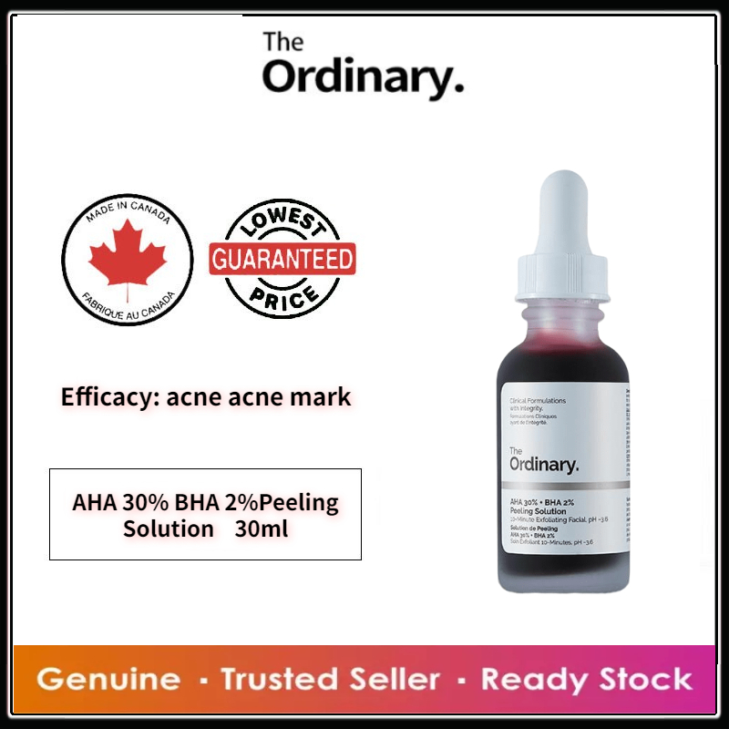 The Ordinary AHA 30 + BHA 2 Peeling Solution Exfoliating Mask Facial Serum Remove Acne Scars