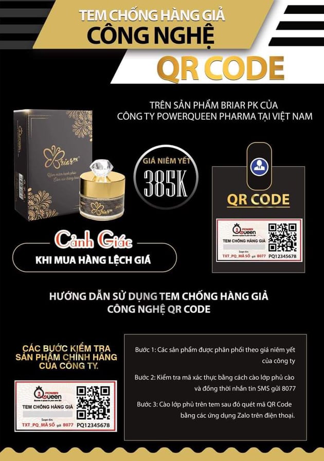 Viên đặt se khít âm đạo Briar pk ( Tặng dung dịch vệ sinh thảo mộc 37)