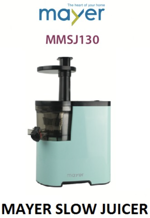 Mayer Slow Juicer (MMSJ130) Mint & Pink Lazada Singapore