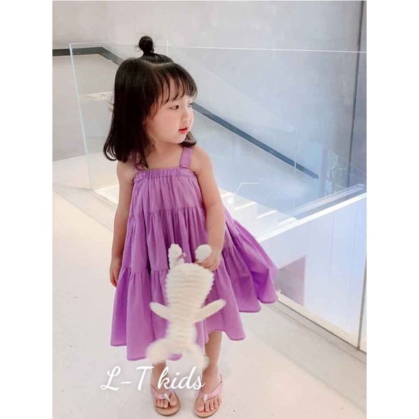 Váy đầm đi biển siêu mát cho bé gái