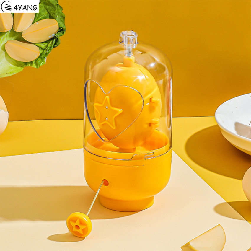 Golden Egg Scrambler Yellow Healthy Eating With Silicone Pads Not Broken Durable Safe Kitchen Tools Manual Egg Pullers Abs 180g