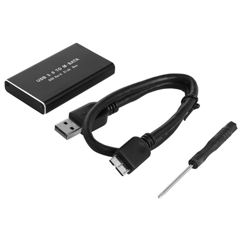 Msata to usb 3.0 ssd disk box for 30x50mm 30x30mm msata ssd