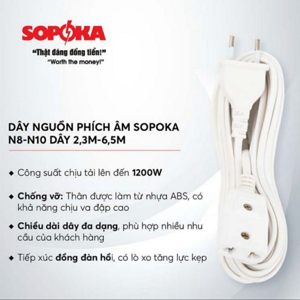 Dây phích âm SOPOKA 1200w