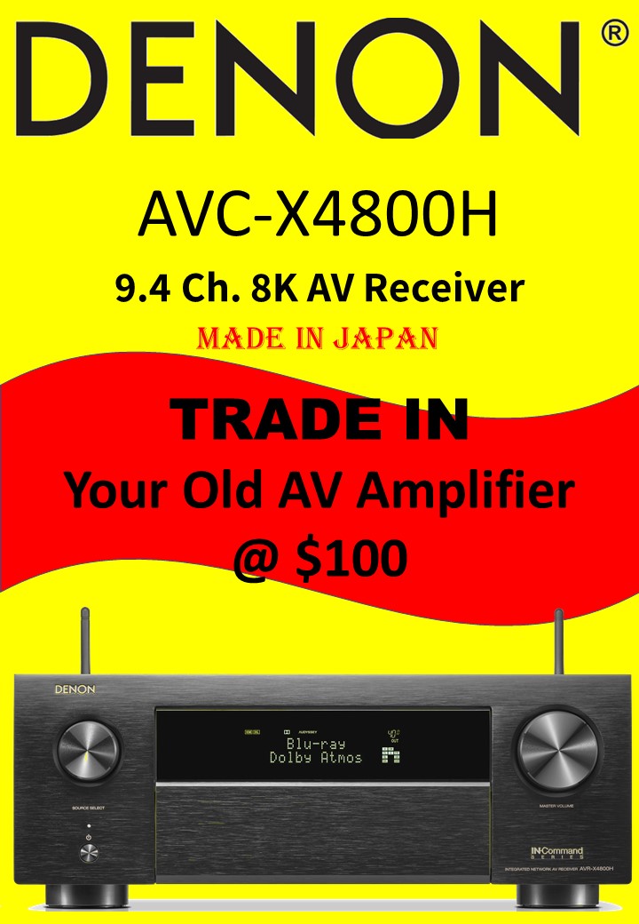 DENON AVC-X4800H 9.4 Ch 8K AV Amplifier | Lazada Singapore