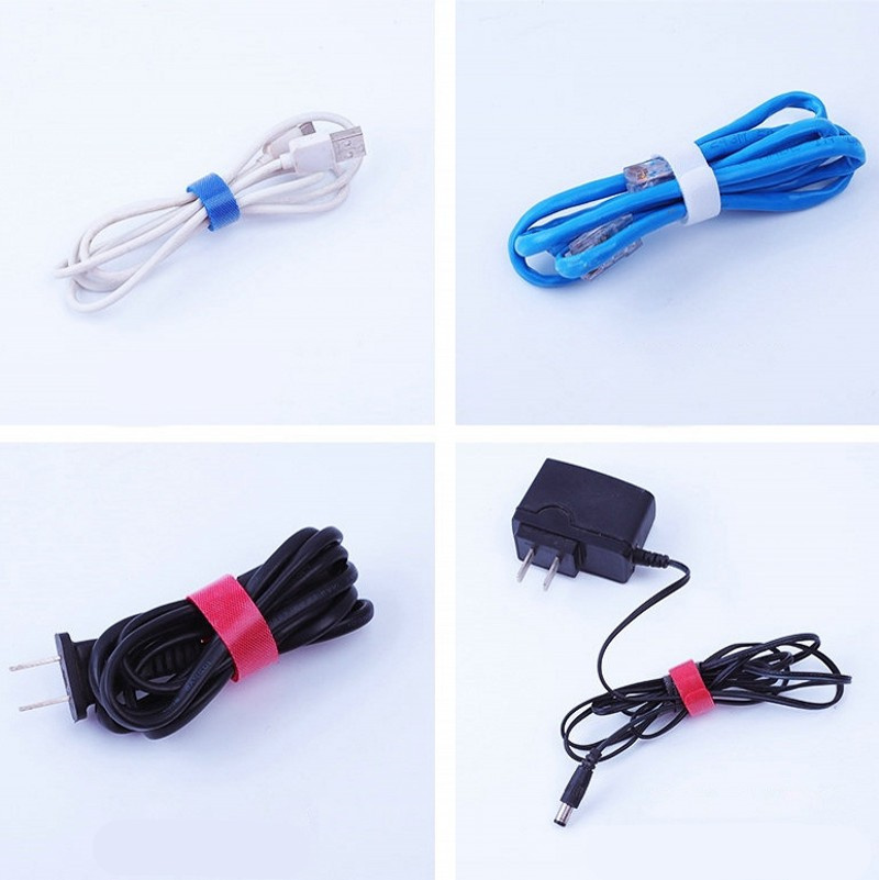 8 Chiếc Kẹp Quấn Dây Cáp Nylon Đa Năng Kẹp Quấn Dây Cáp Có Thể Tái Sử Dụng Dụng Dụng Cụ Sắp Xếp Dây Cáp