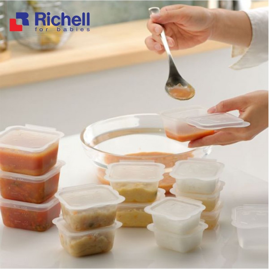 [HCM]Bộ chia thức ăn Richell - Chính hãng