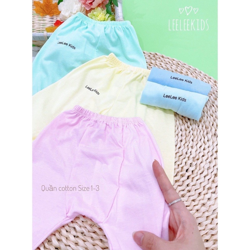 Quần chục dài sơ sinh đáp đũng Leekid