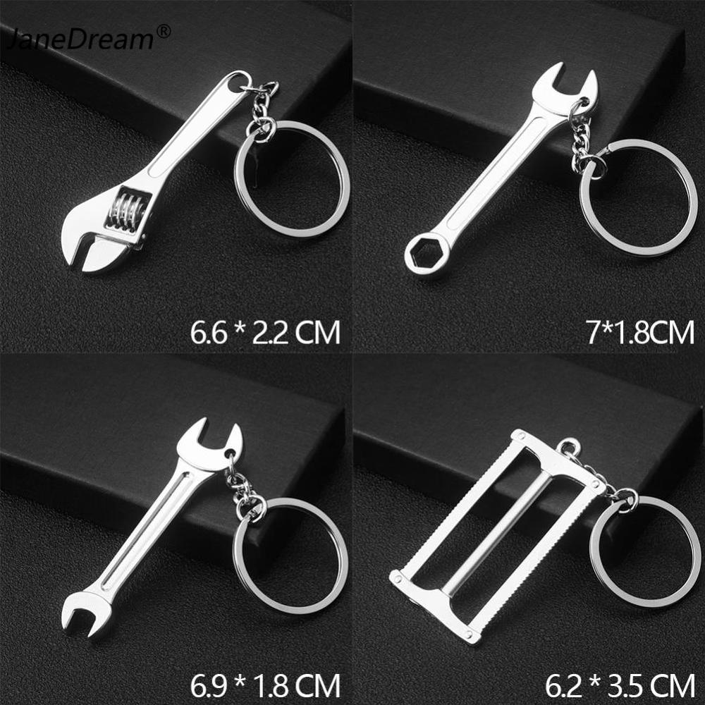 JaneDream Dụng Cụ Sáng Tạo Móc Khóa Móc Khóa Túi Xe Hơi Cho Nam Thước Kẹp Bỏ Túi Tiện Ích Mini Cầm Tay Kìm Cờ Lê Móc Chìa Khóa Xẻng Dụng Cụ Kết Hợp Quà Tặng