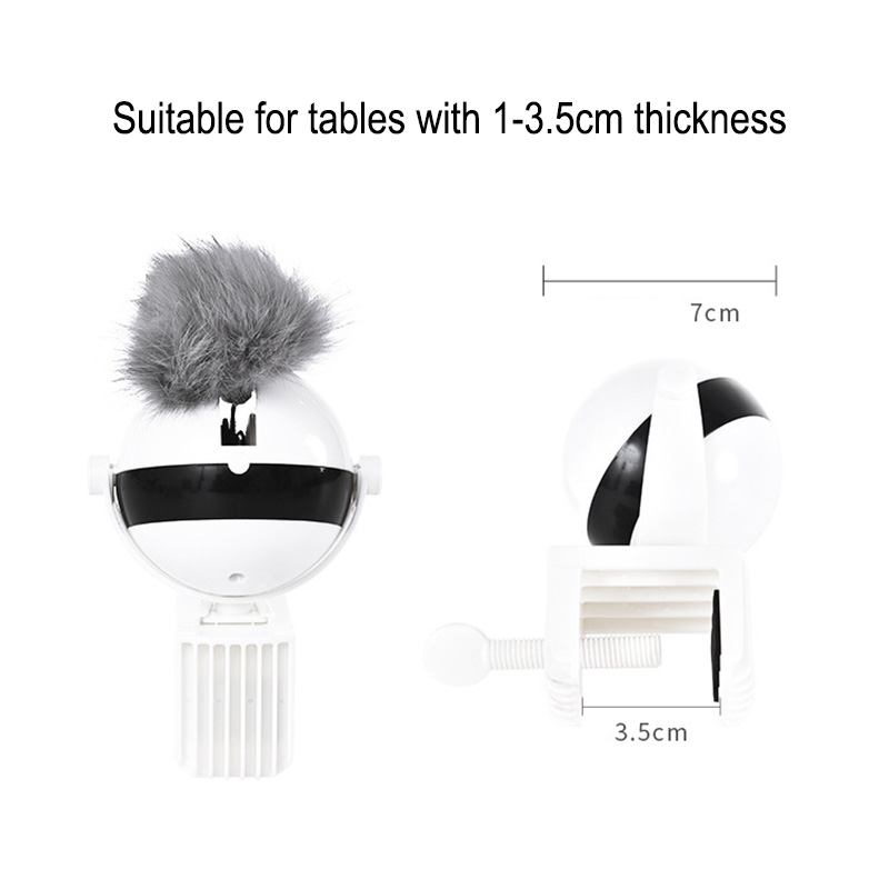 Funny Cat Toy Ball Automatic Teaser Stimulating Toys for Cats Interactive Electric Flutter Rotating Lifting Pet
