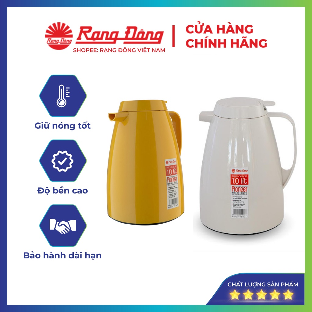 Phích pha trà giữ nhiệt Rạng Đông RD-1542 N2.E (1.5 lít)