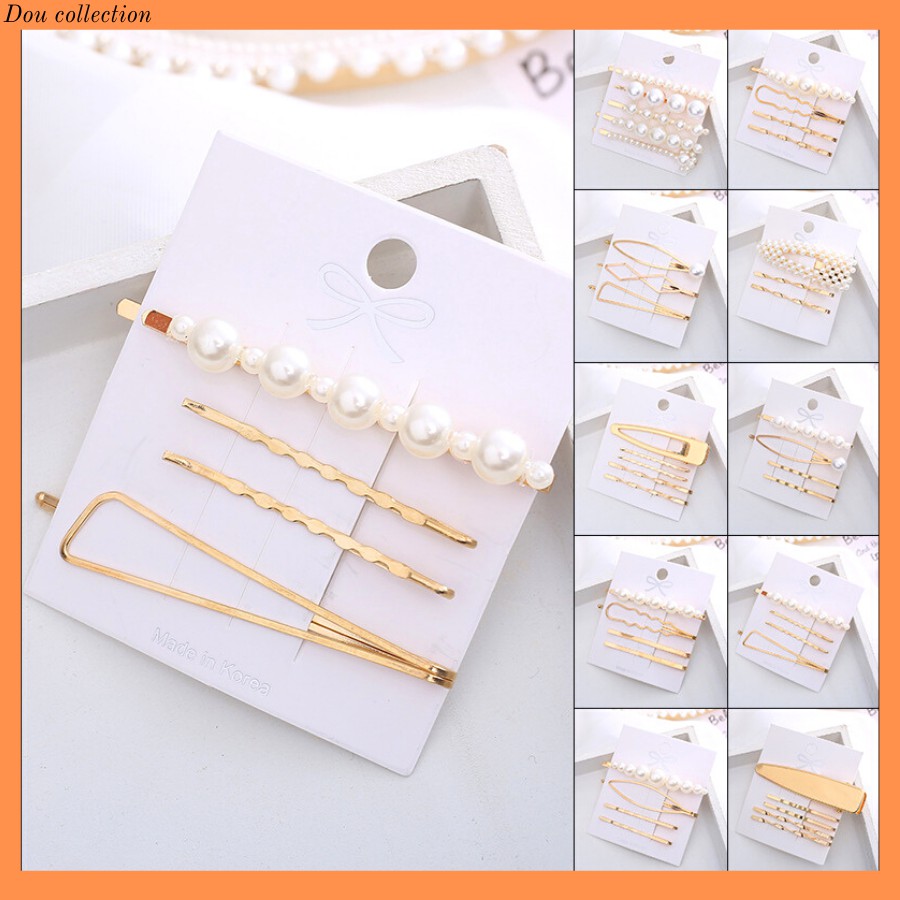Kẹp Tóc (Cài Tóc) Set Kẹp Mỏ Vịt Nữ Hàn Quốc - Mã KT000