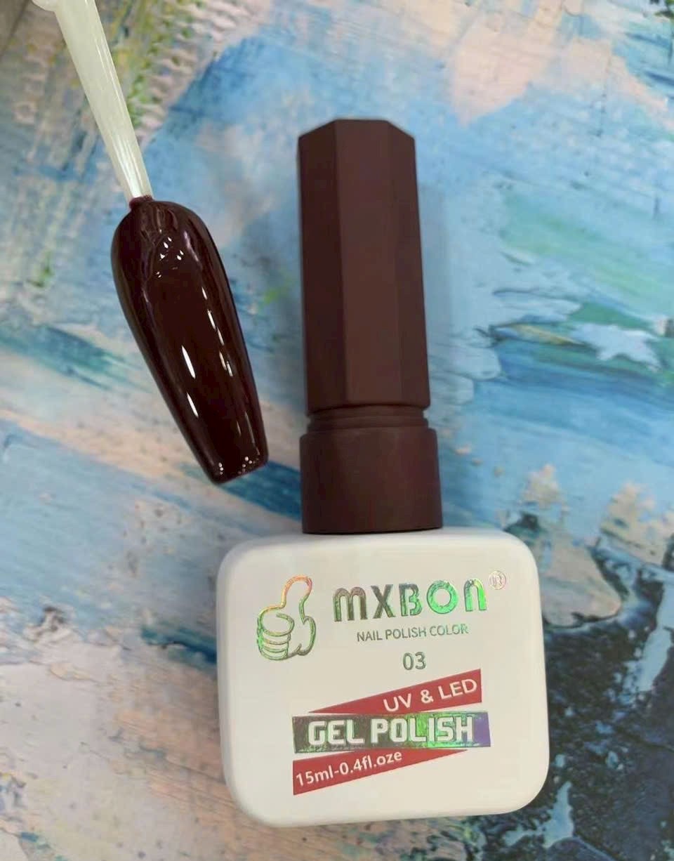 Sơn gel mxbon 6 màu đỏ mẫu mới đẹp hot - sinailmi