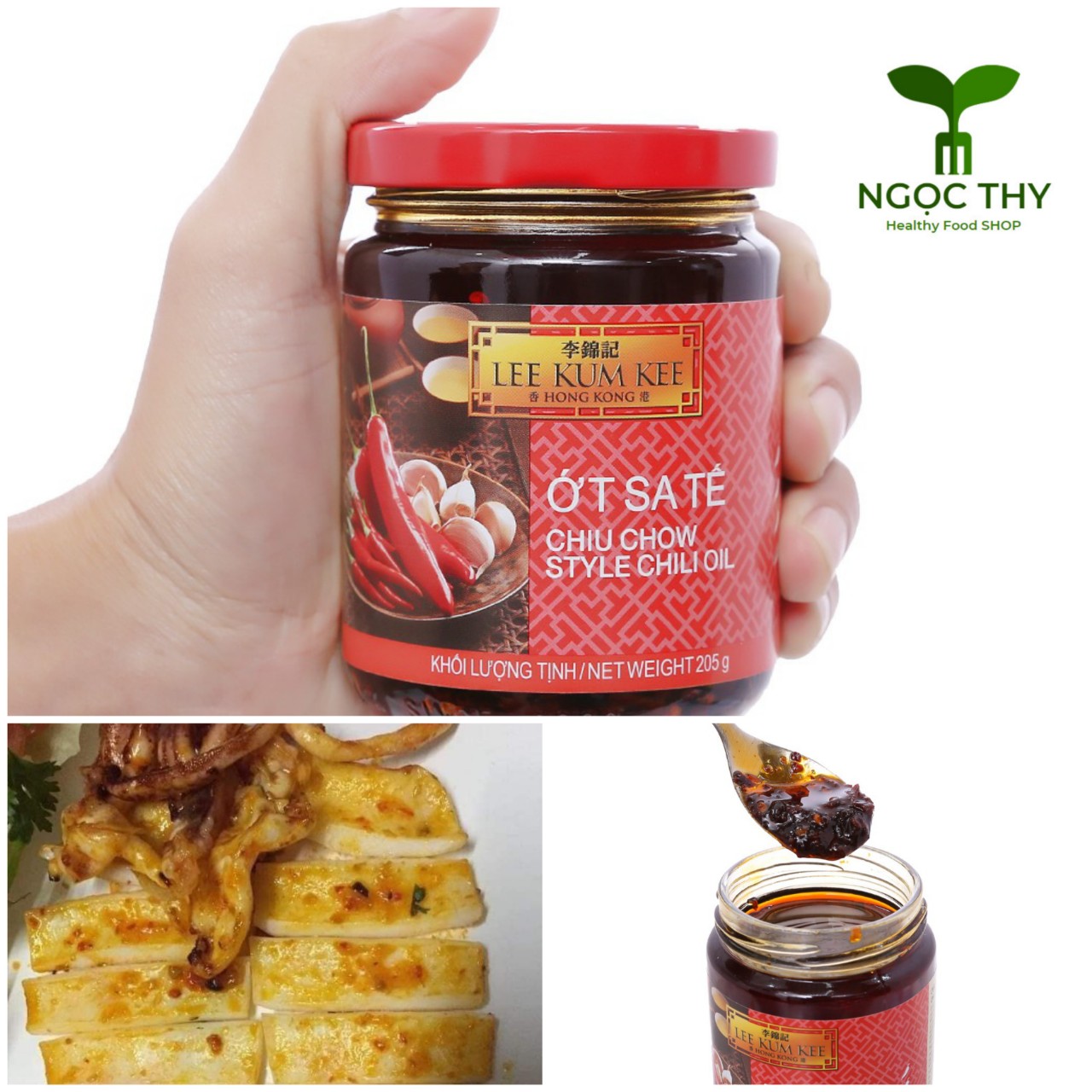Ớt sa tế triều châu lee kum kee hũ 205gr