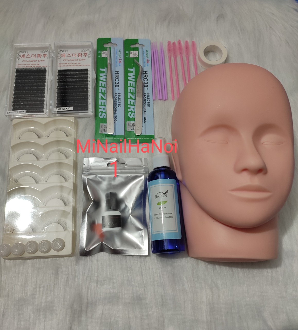 Dụng Cụ nối mi ( Combo bộ học nối và làm trên người thật cho học viên mới )
