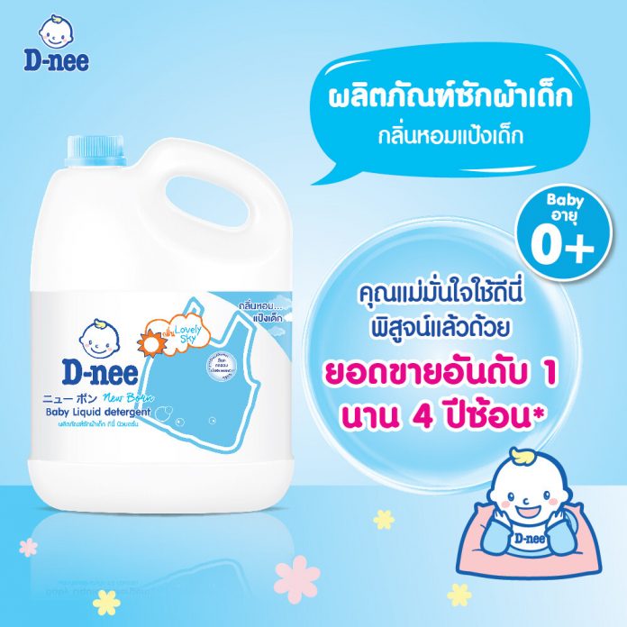 Nước giặt cho bé Dnee Thái Lan 3000ml ( chính hãng)