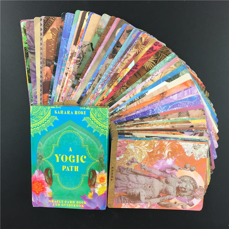 【LuxeGlow】A Yogic Path Oracle Deck and Guidebook English Board Games ...