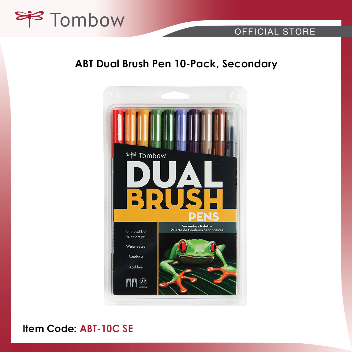 Tombow Abt Dual Brush Pen 10 Pack Secondary Lazada Ph