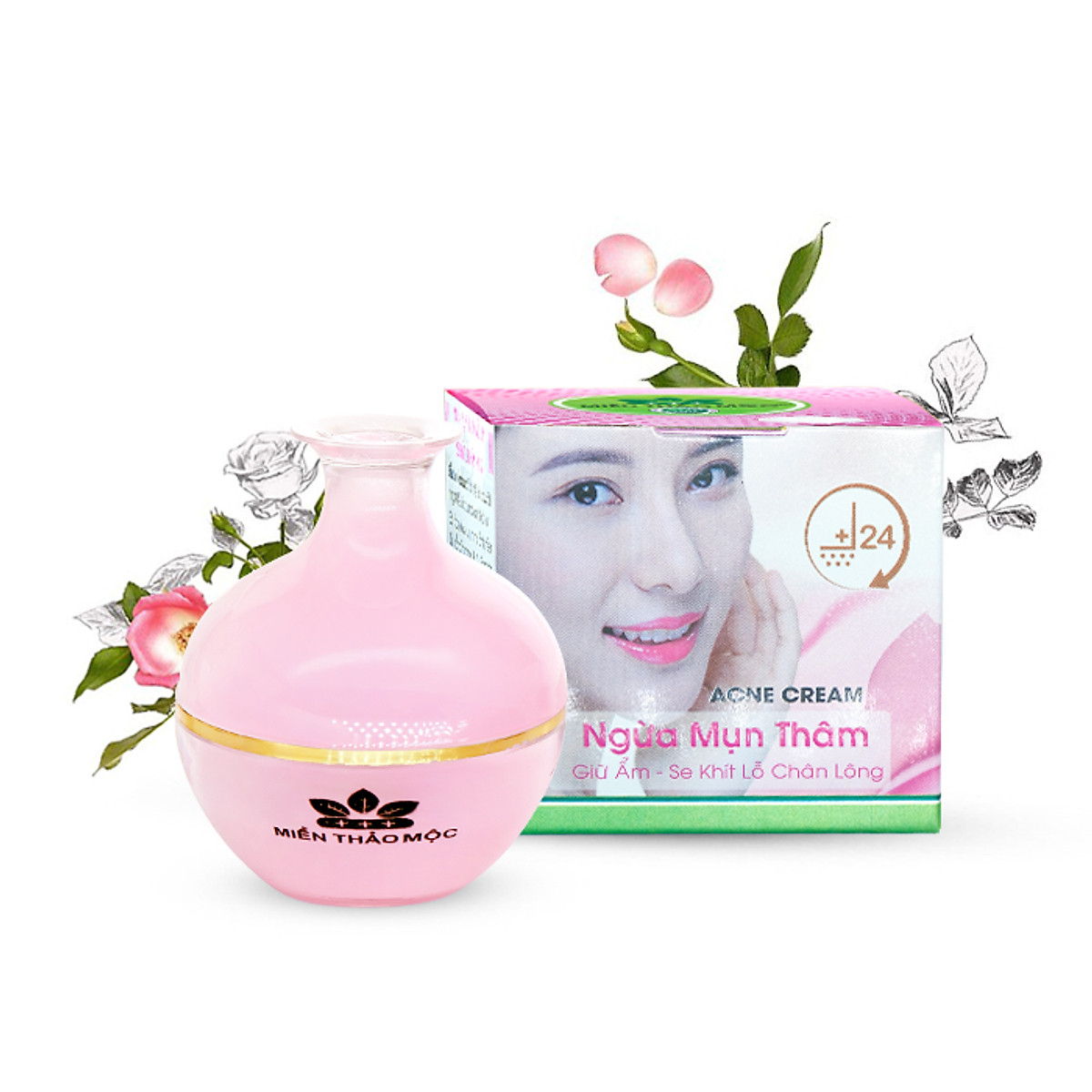 Kem Ngừa Mụn Thâm, Giữ Ẩm Miền Thảo Mộc 20g