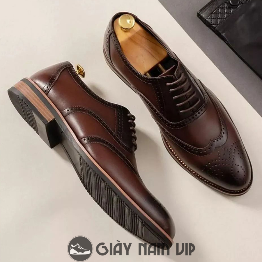 Giày tây nam buộc dây hàn quốc hàng hiệu giaynamvip giày oxford nam da bò công sở đẹp gvn05