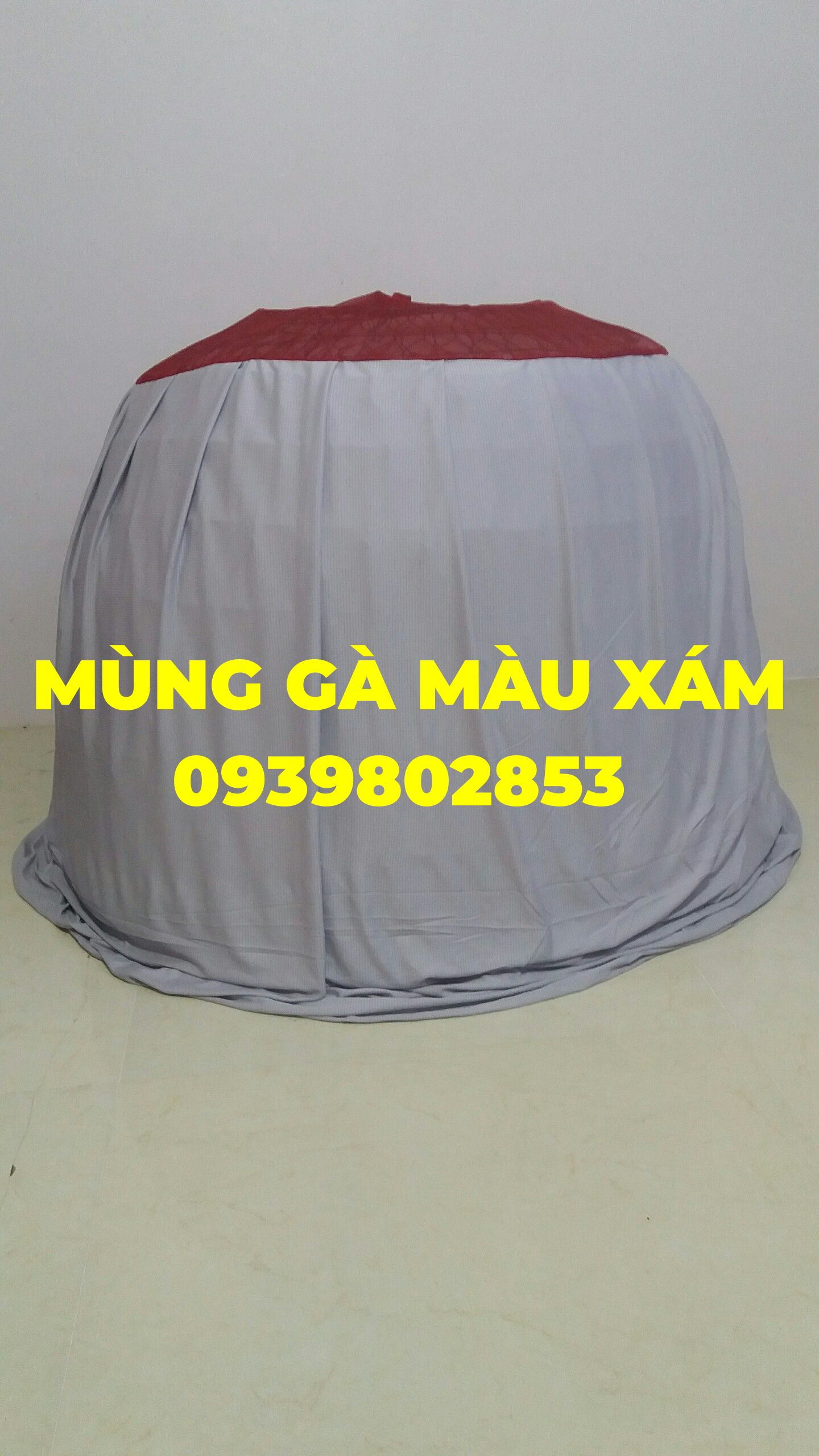 Mùng gà nòi 1 cái màu xám