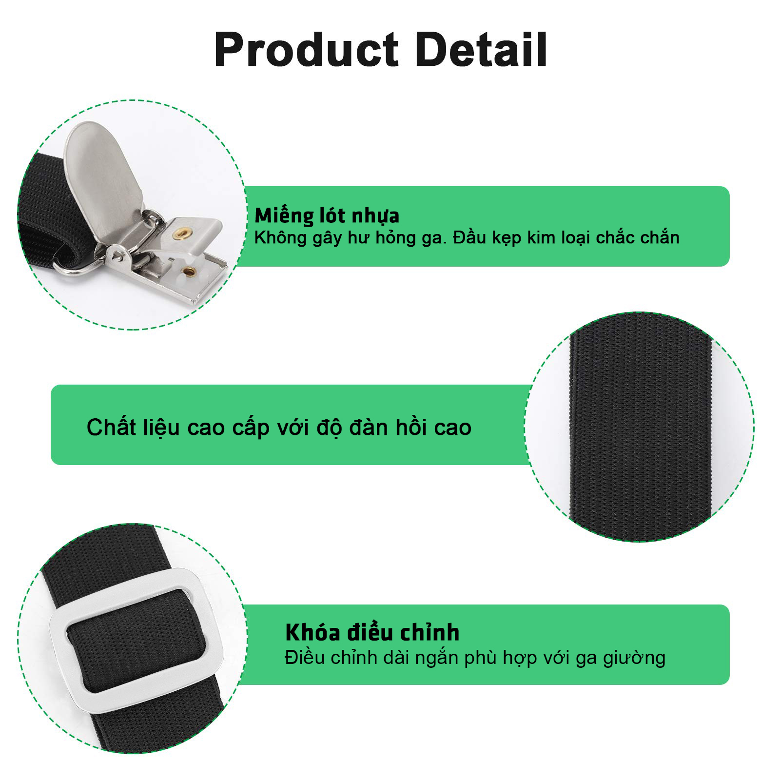 Combo 4 Bộ Kẹp Chặn Drap Giường