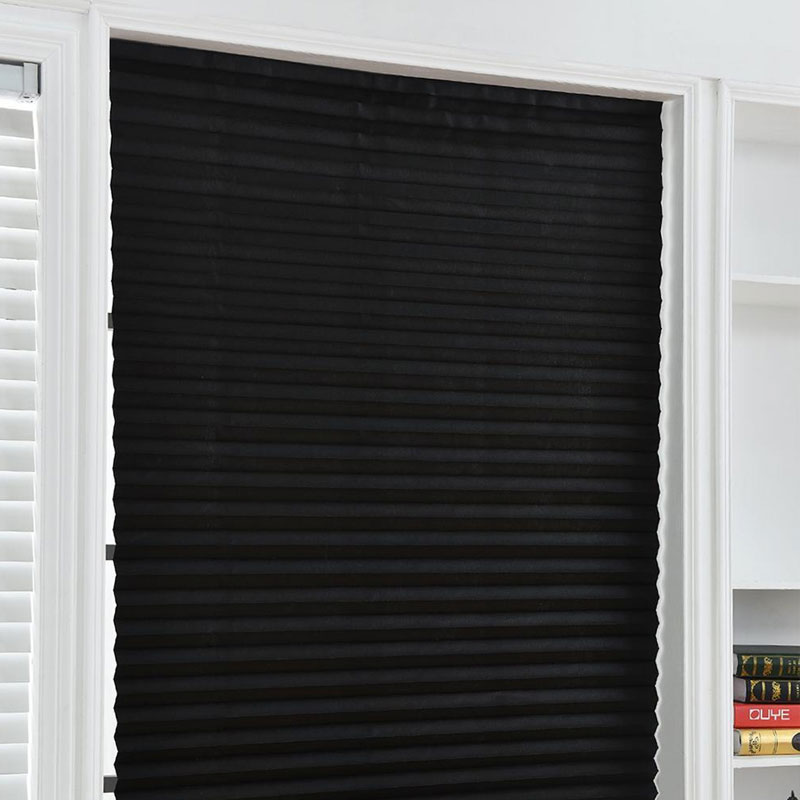 【Tech-savvy】 1Pc Half Shades Self-adhesive Windows Nonwoven Folding Curtain Bathroom Balcony Living Room Balcony Curtains Pleated Blinds.