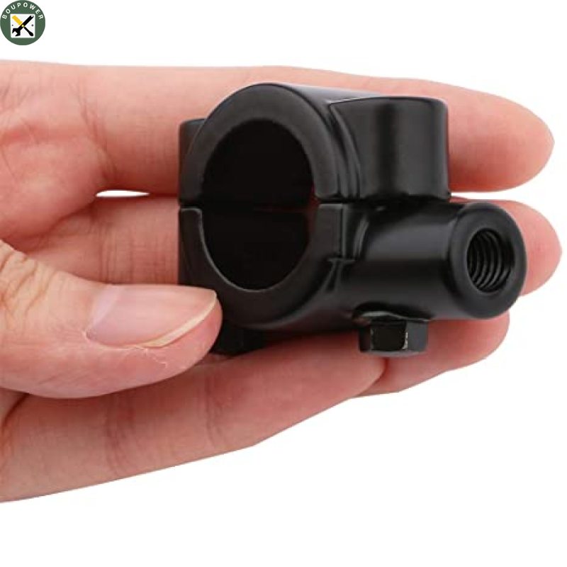 BouPower Motorcycle Handle Bar Mirror Mount Holder Rearview Handlebar Mirror Clamp