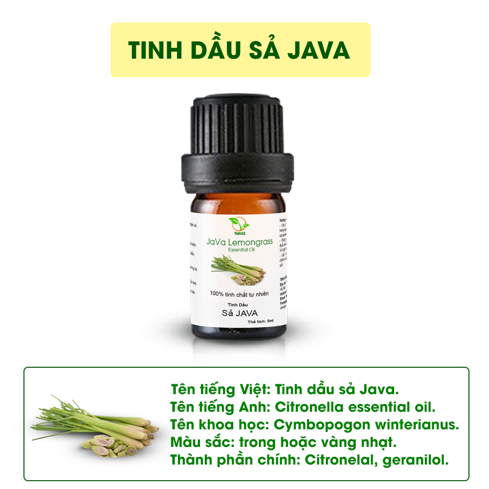 Tinh dầu sả java 5ml - TAMAS chai nhỏ giá dùng thử