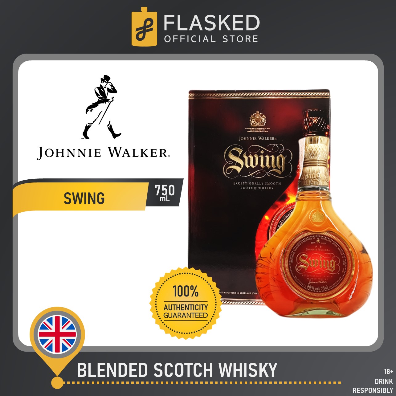 Johnnie Walker Swing Blended Scotch Whisky 750mL Lazada PH