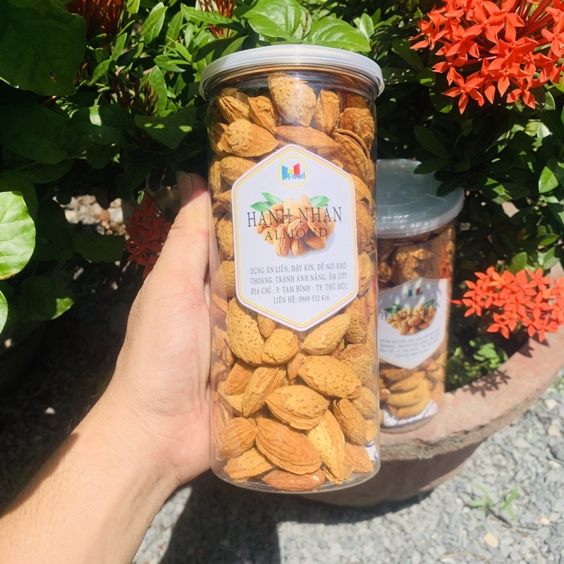 Hạnh nhân rang bơ lon 500gram