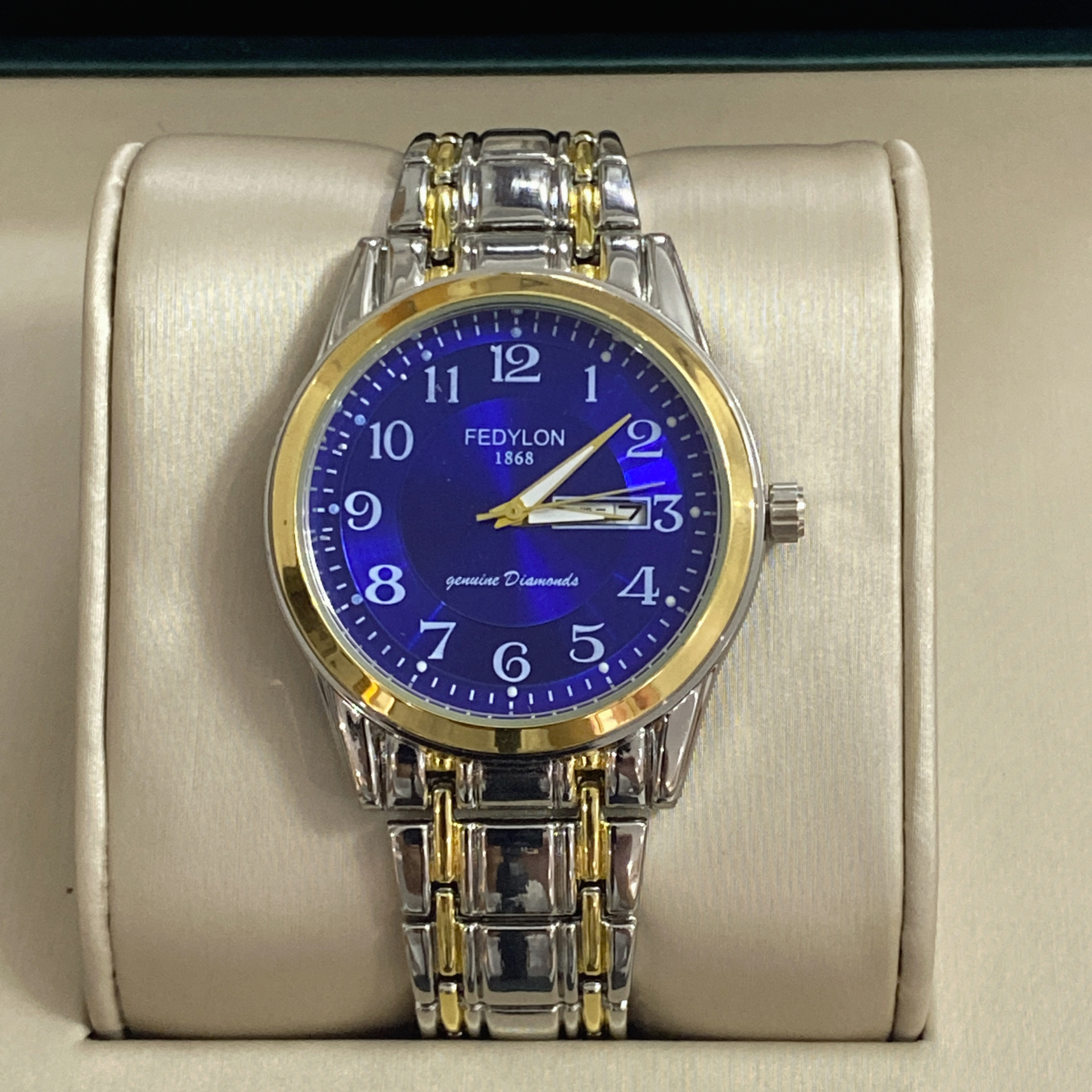 【Hot New Release】Fotilon Men's New Automatic Mechanical Watch with Steel Strap, Night-Luminous Waterproof Large Digital Quartz Wristwatch for Elderly. 