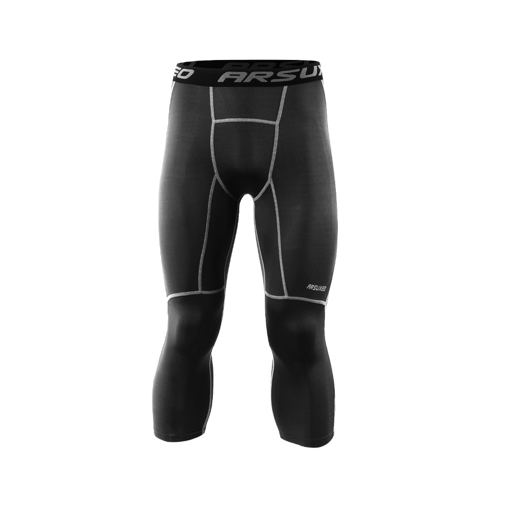 %E3%80%90Salt%20&%20Story%E3%80%91Arsuxeo%20Men's%20Sports%20Compression%20Tights%20Base%20Layer%20Running%20Tights%203/4%20Trousers%20Gym%20Fitness%20Active%20Training%20Exercise%20Pants%20K75%20-%20Image%204